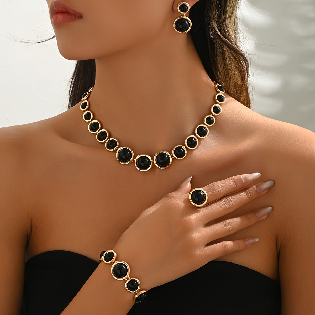 Retro 4-Piece Jewelry Set