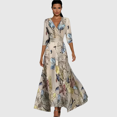 Jill - Elegant Floral Dress