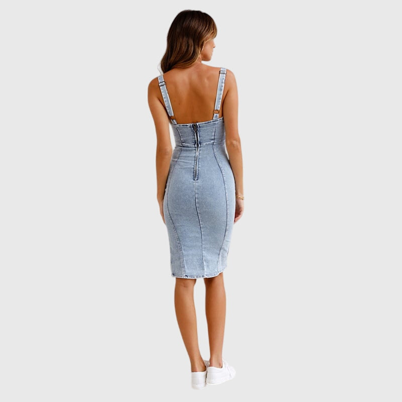 Daisy - Denim camisole dress