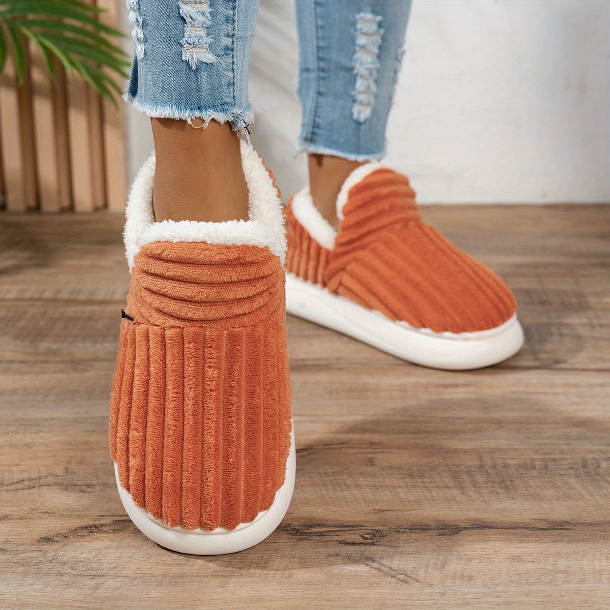 Olivia - CozyStep Plush House Slippers