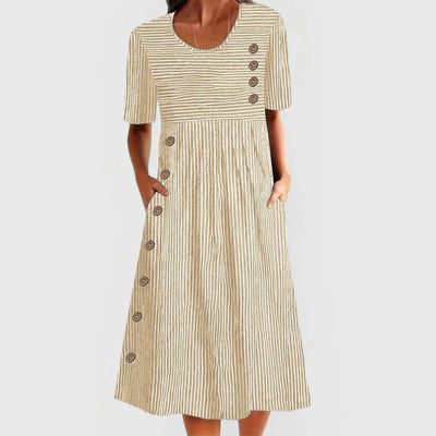 Wesna - Striped Midi Dress