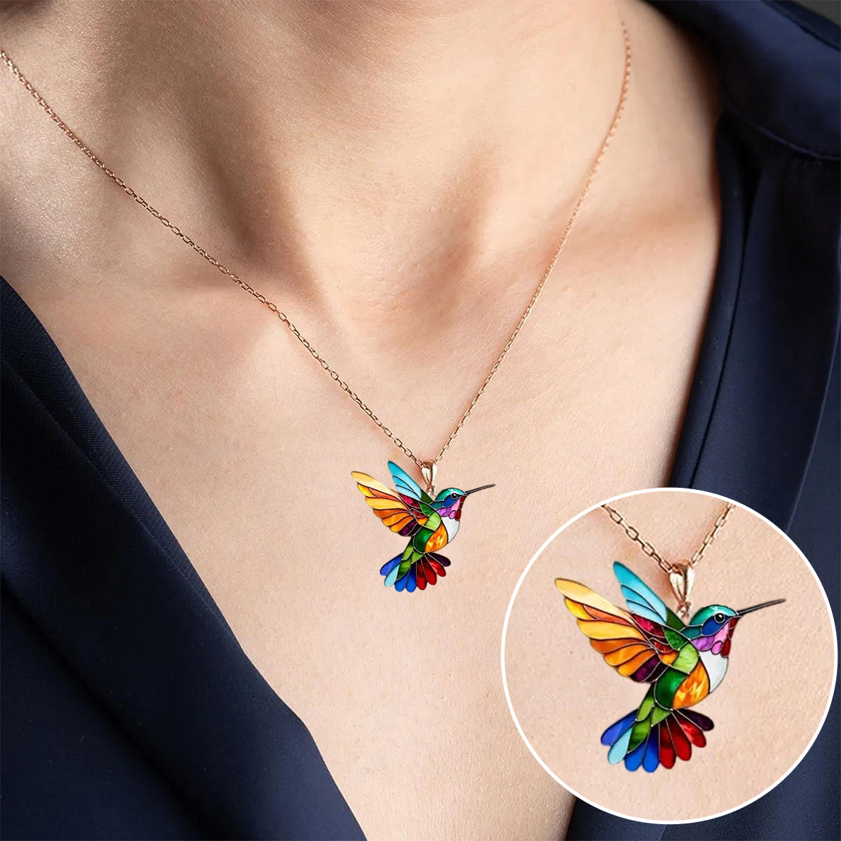 Rola - Beautiful Hummingbird Necklace
