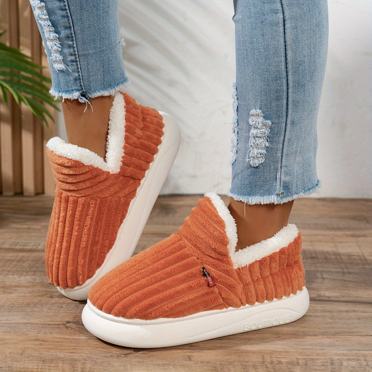 Olivia - CozyStep Plush House Slippers