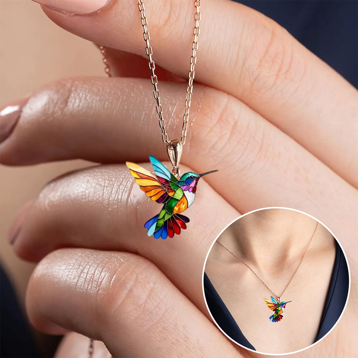 Rola - Beautiful Hummingbird Necklace