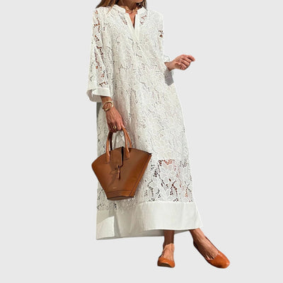 Emily - Dahlia Embroidered Midi Dress