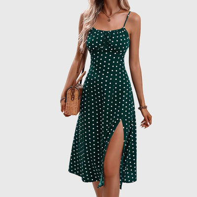 Aprille – Polka Dot Midi Dress