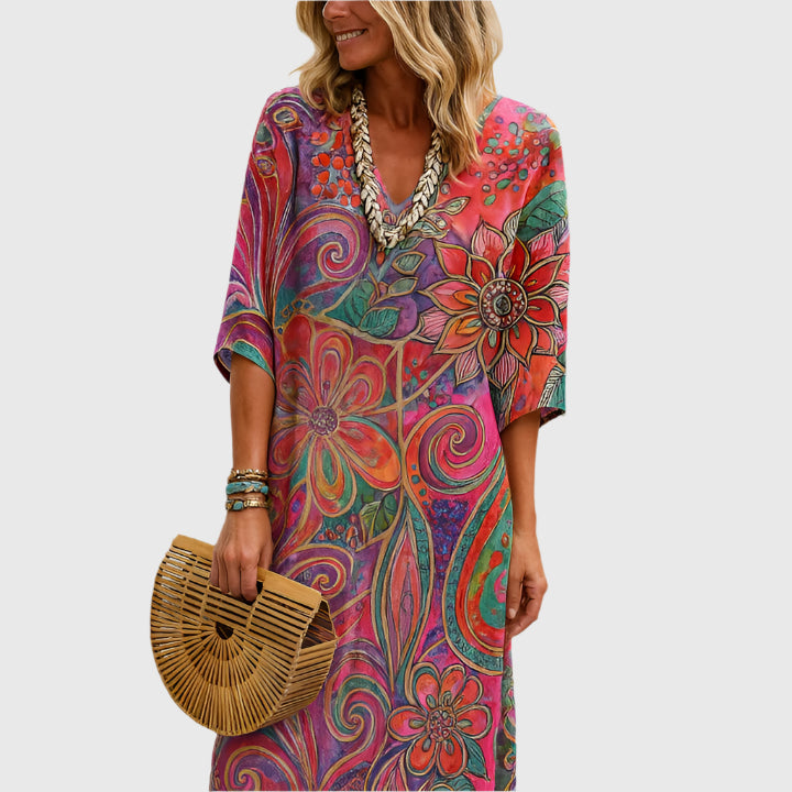 Saira – Long Floral Dress