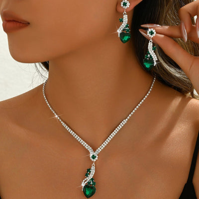 Premium Zirconia Jewellery Set