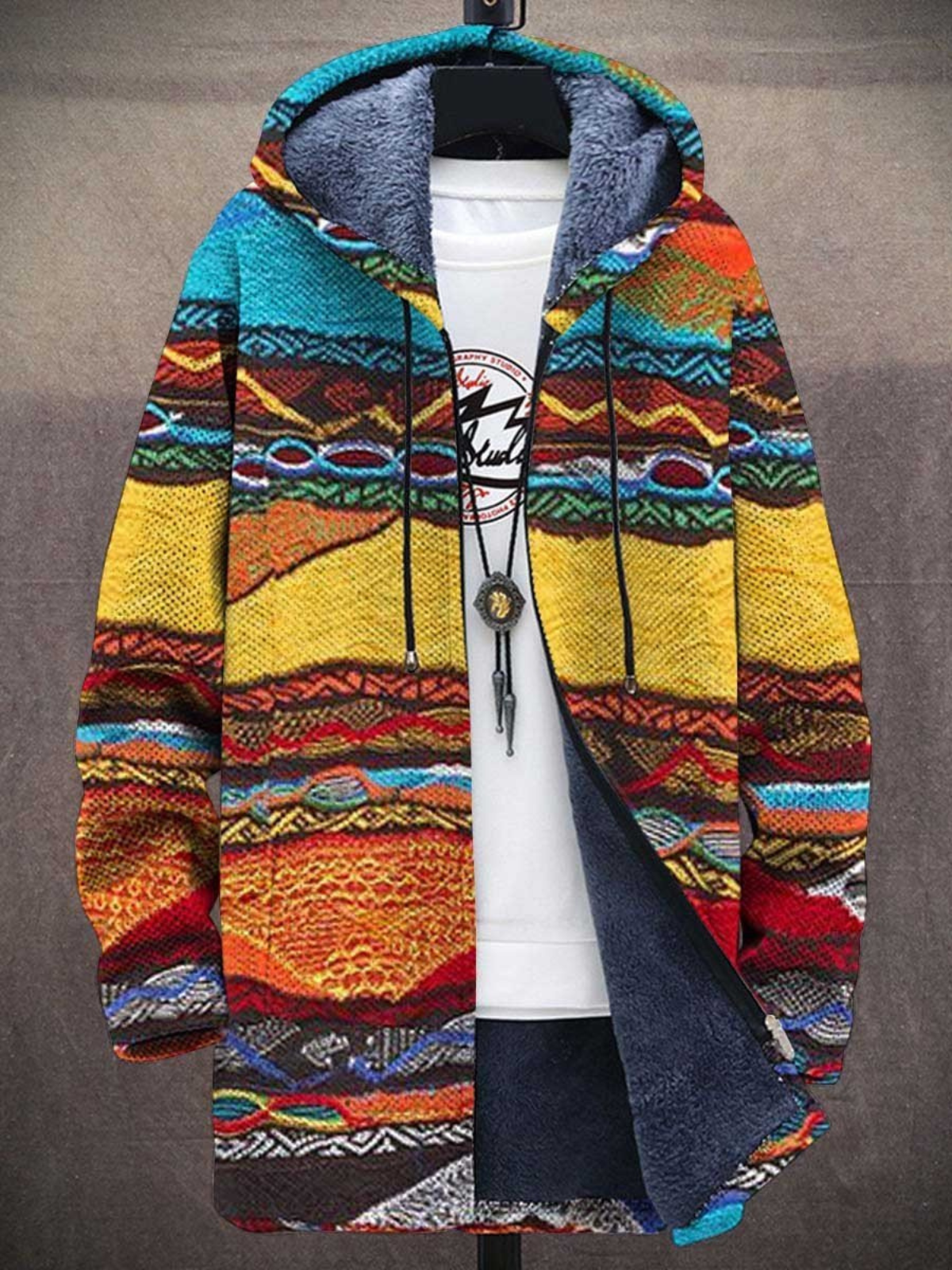 Serena – Modern Art-Inspired Cardigan