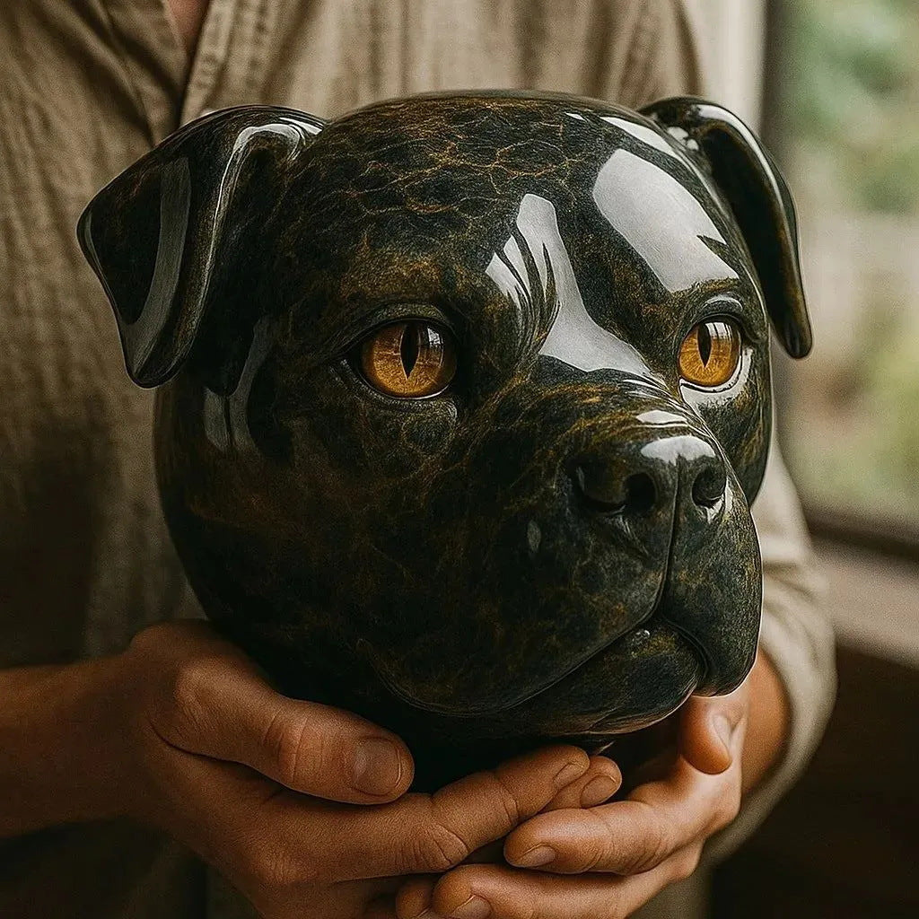 SHADOWSOUL | GLOSSY OBSIDIAN DOG HEAD