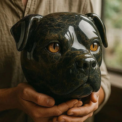 SHADOWSOUL | GLOSSY OBSIDIAN DOG HEAD