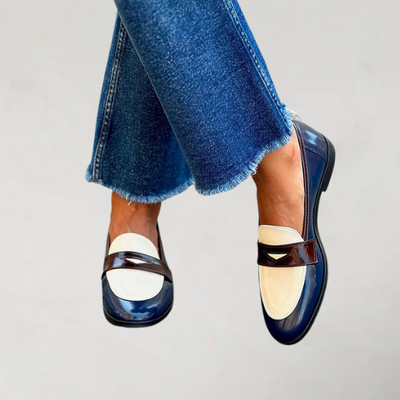 Marleen | Navy Blue Loafer