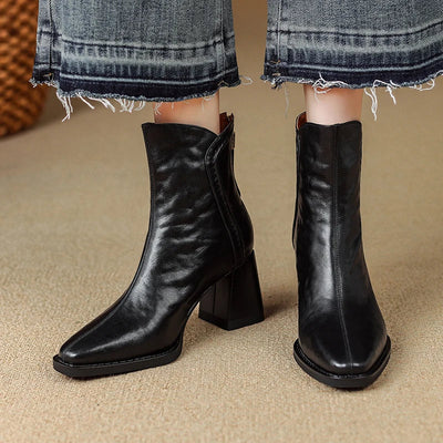 Sharon - Elegant Comfort Heel Boots