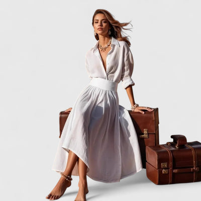 Louise – Elegant V-Neck Dress