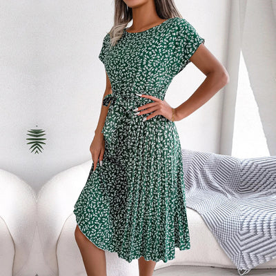 Zoe - Floral Print Wrap Midi Dress