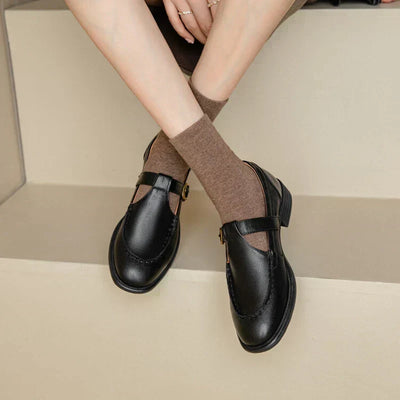 Nancy | Retro-Inspired Leather Shoes