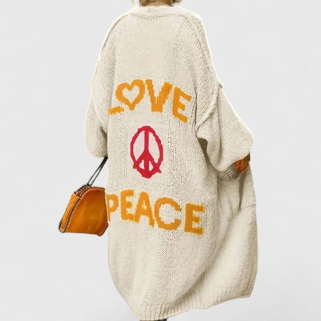 Yosha - Patchwork Knitted Cardigan