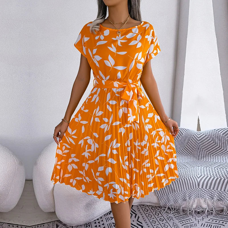 Zoe - Floral Print Wrap Midi Dress