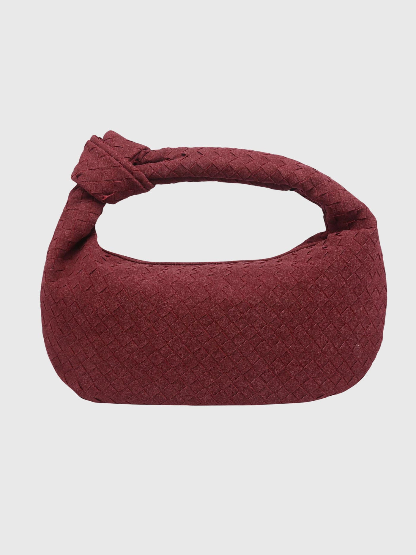 Celeste | Knotted Braided Medium Suede Bag