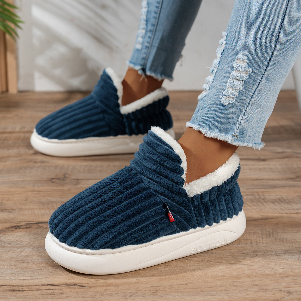 Olivia - CozyStep Plush House Slippers