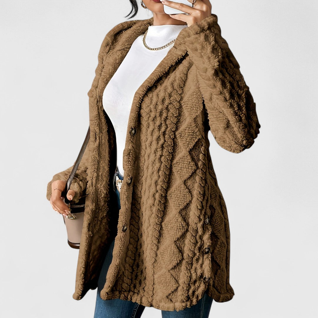 Krisha - Plush Hooded Cardigan