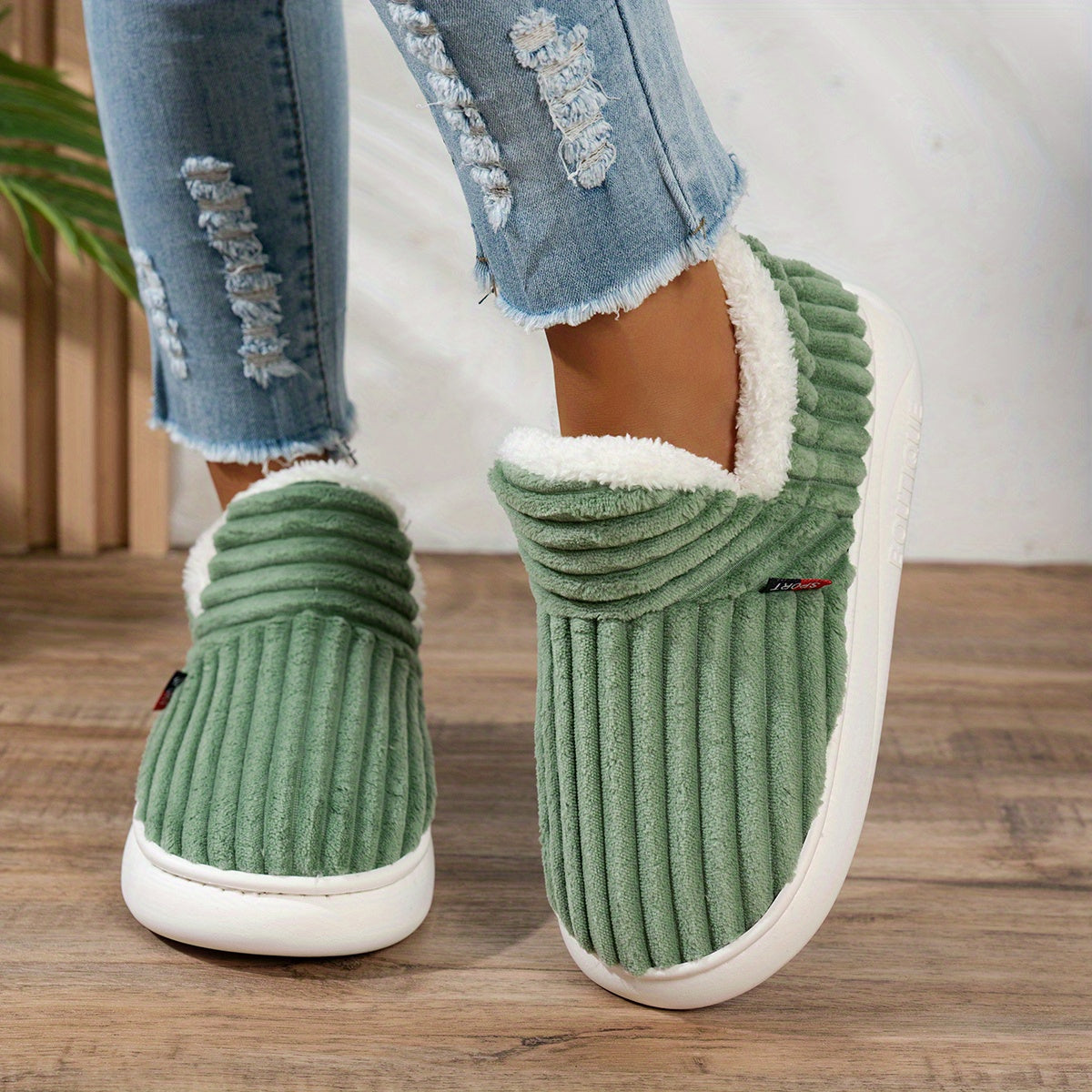 Olivia - CozyStep Plush House Slippers