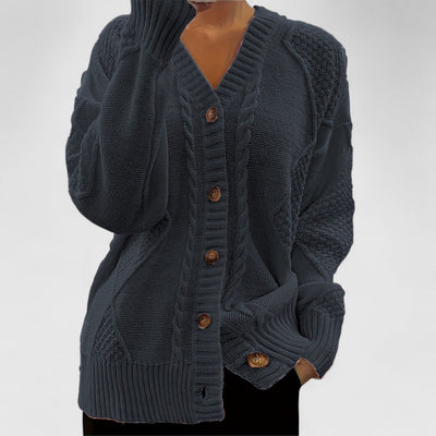 Frida - Elegant V-Neck Cardigan