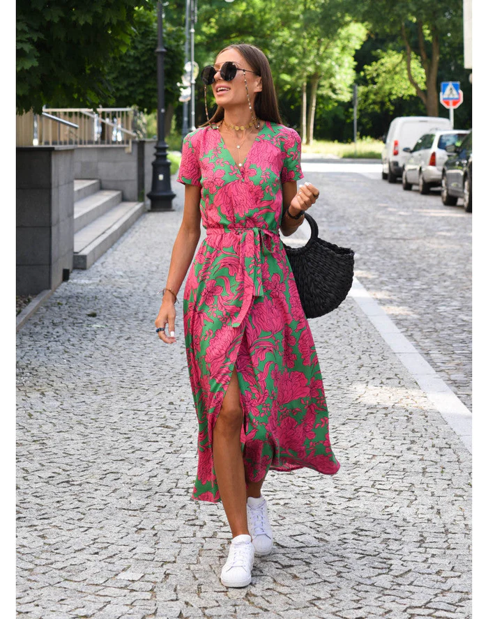 Sofia - Summer dress with floral pattern