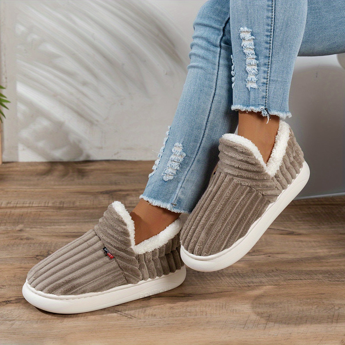 Olivia - CozyStep Plush House Slippers