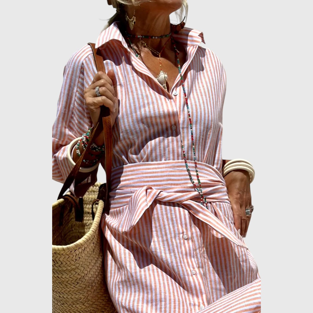 Annamay - Elegant striped shirt dress
