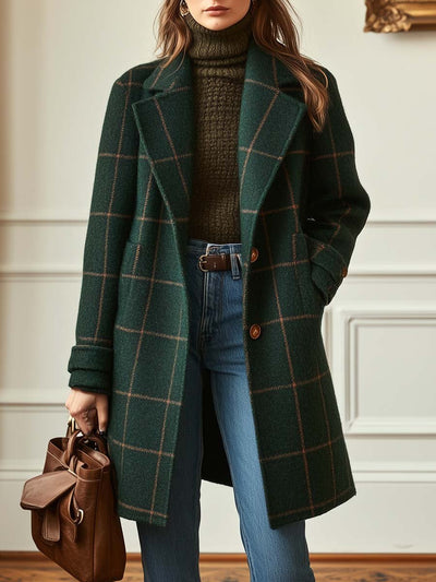 Diana - Cambridge Wool Check Coat