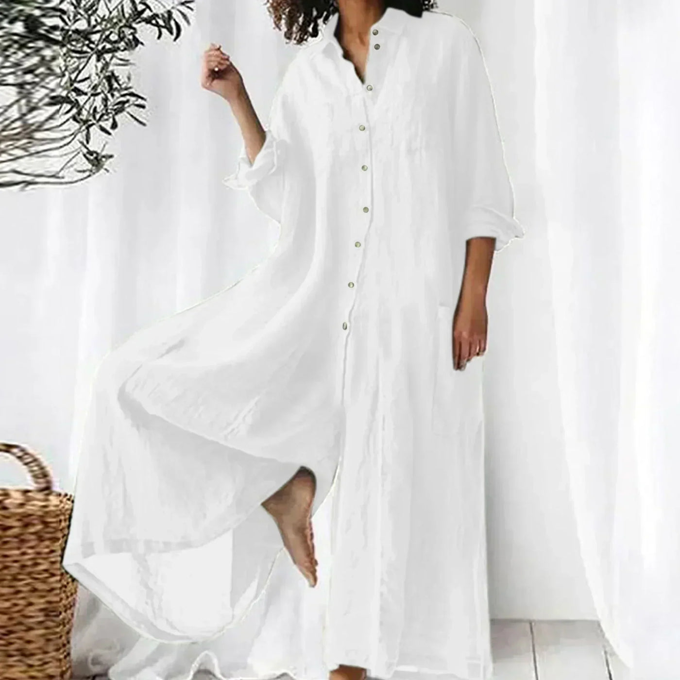 Roz – Oversized Button-Down Jumpsuit