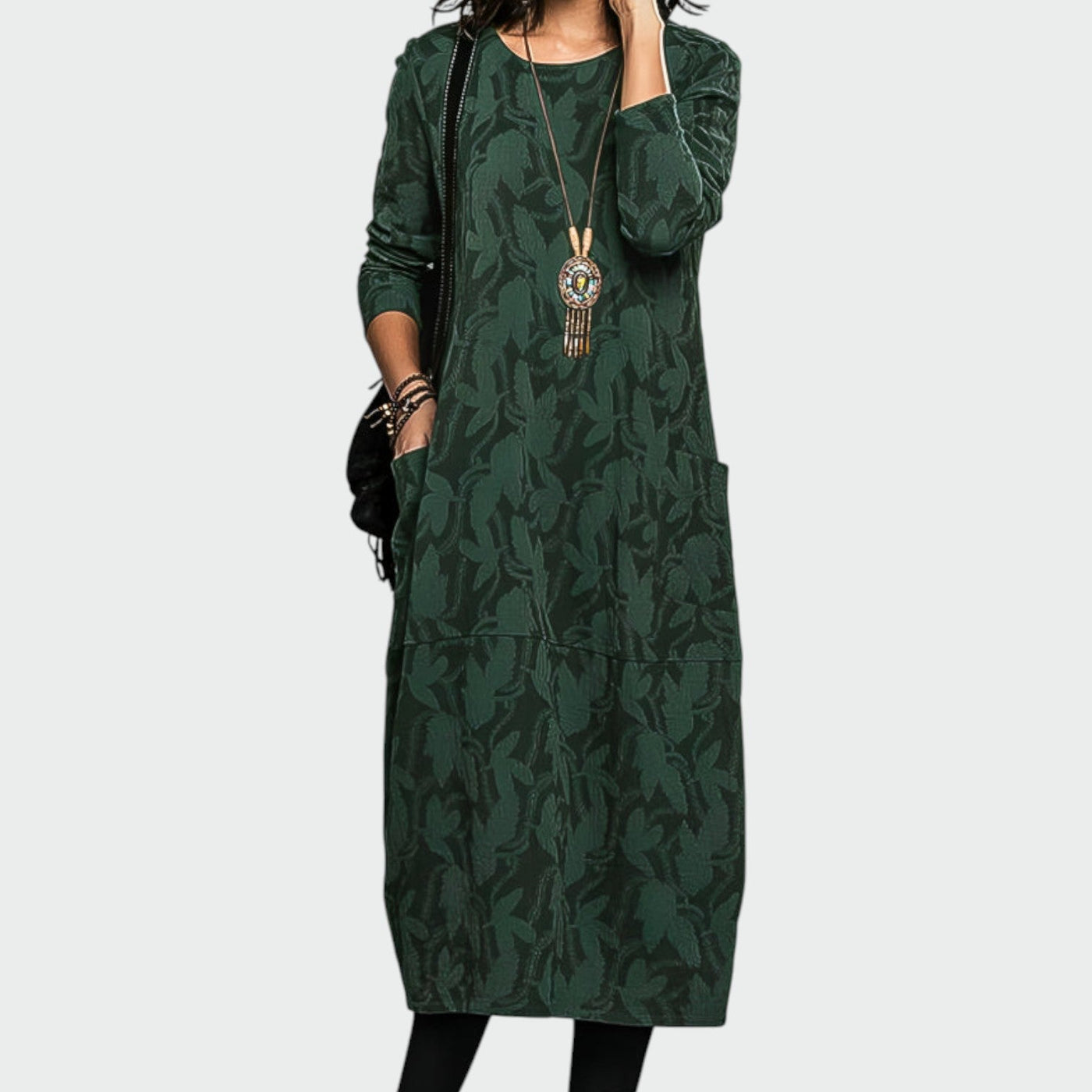 Ellie - Elegant Winter Midi Dress