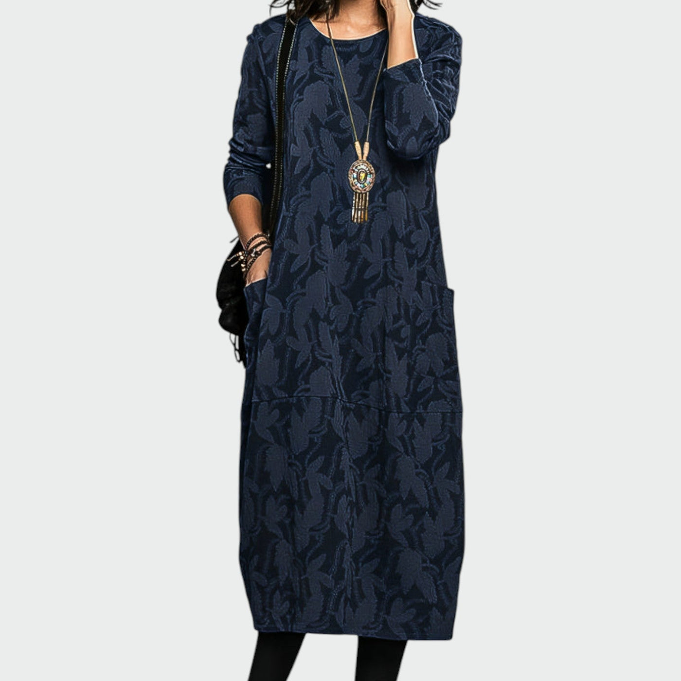 Ellie - Elegant Winter Midi Dress