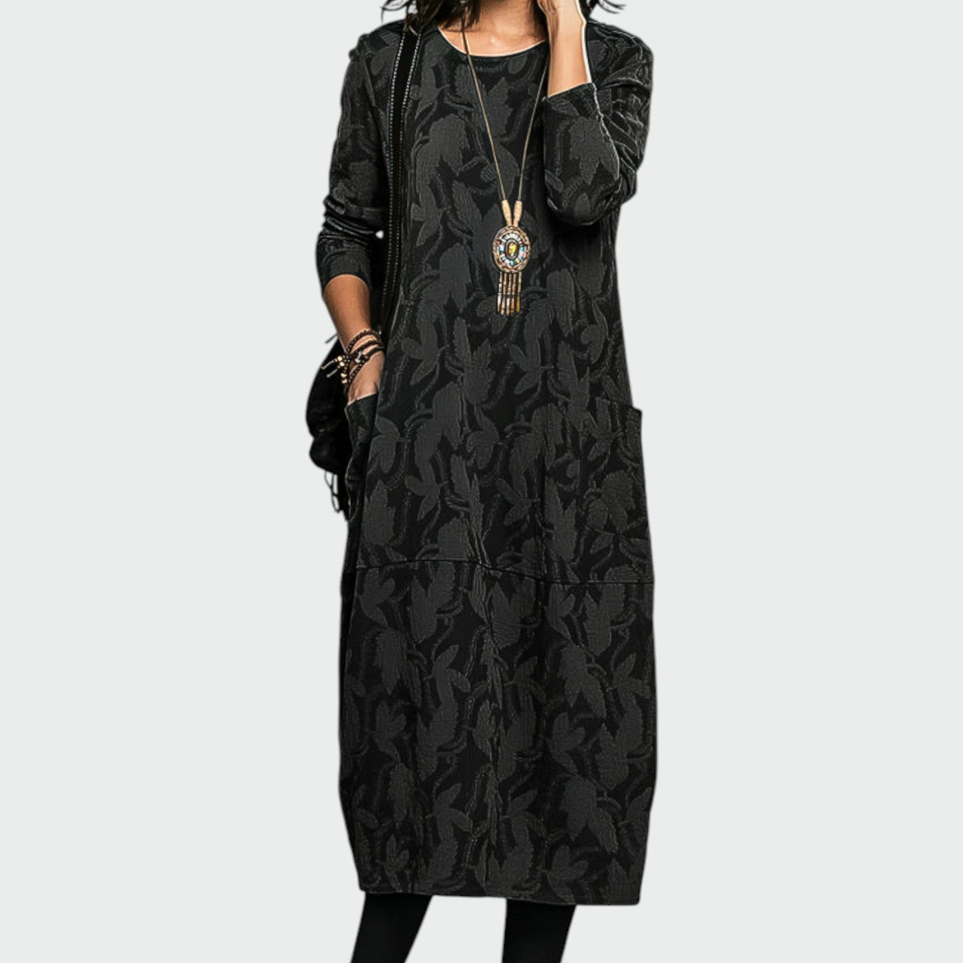 Ellie - Elegant Winter Midi Dress