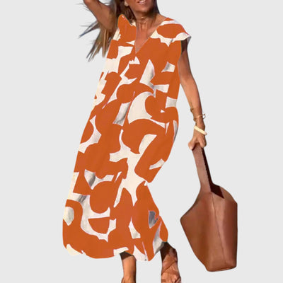 Josie - Loose Printed Maxi Dress