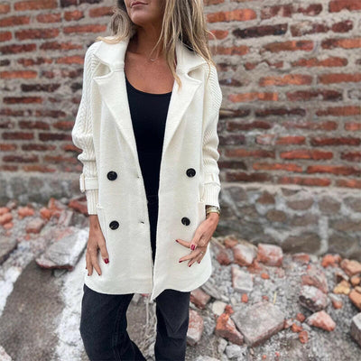 Sola - Elegant Warm Mid-Length Coat